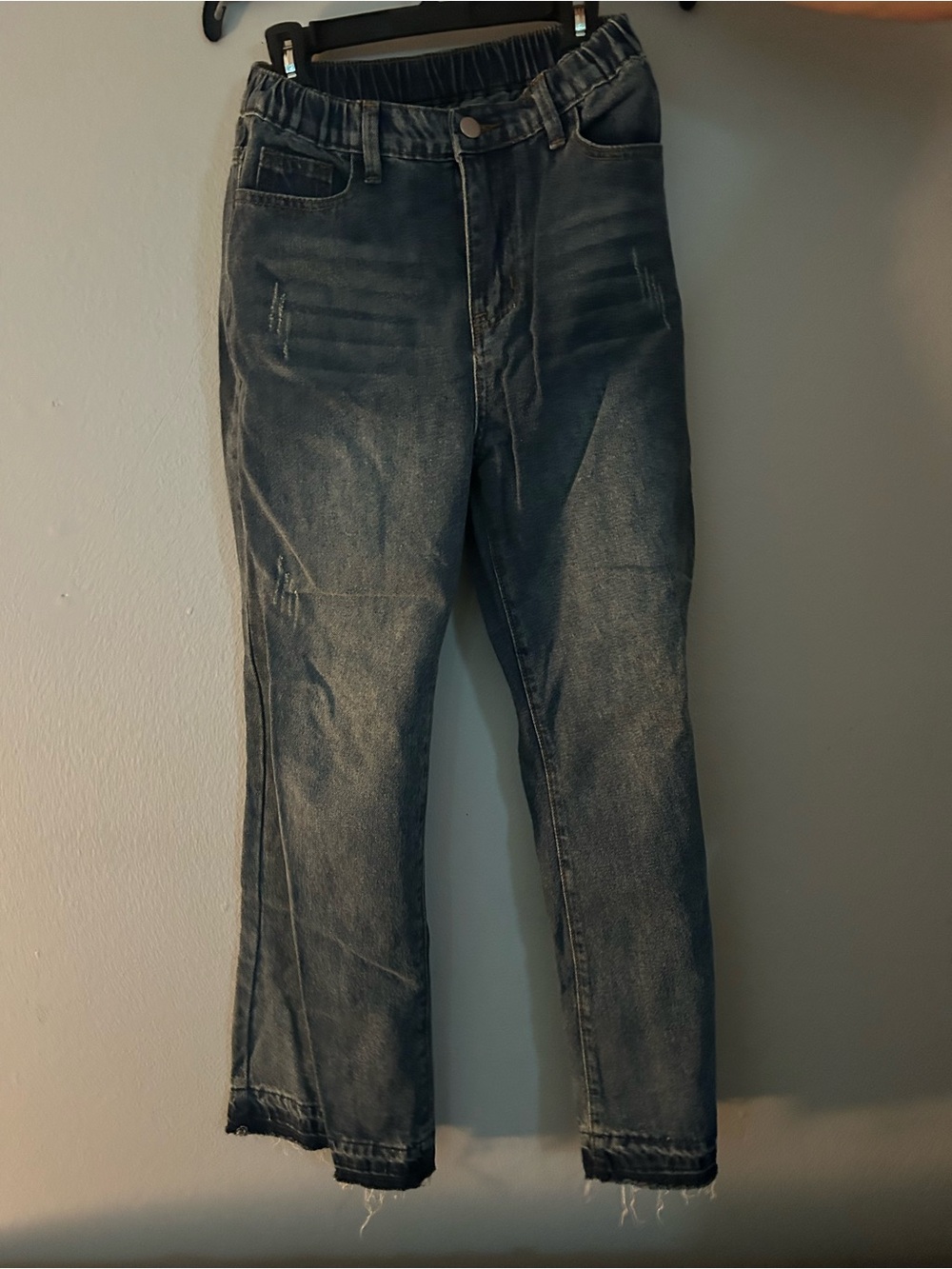 Justice Girls Dark Blue Elastic Waist Jeans